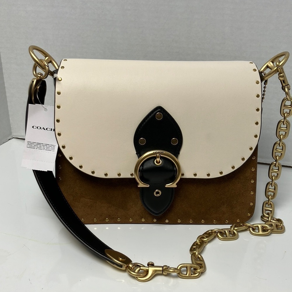 Coach vintage khaki Multi color crossbody purse new with tag